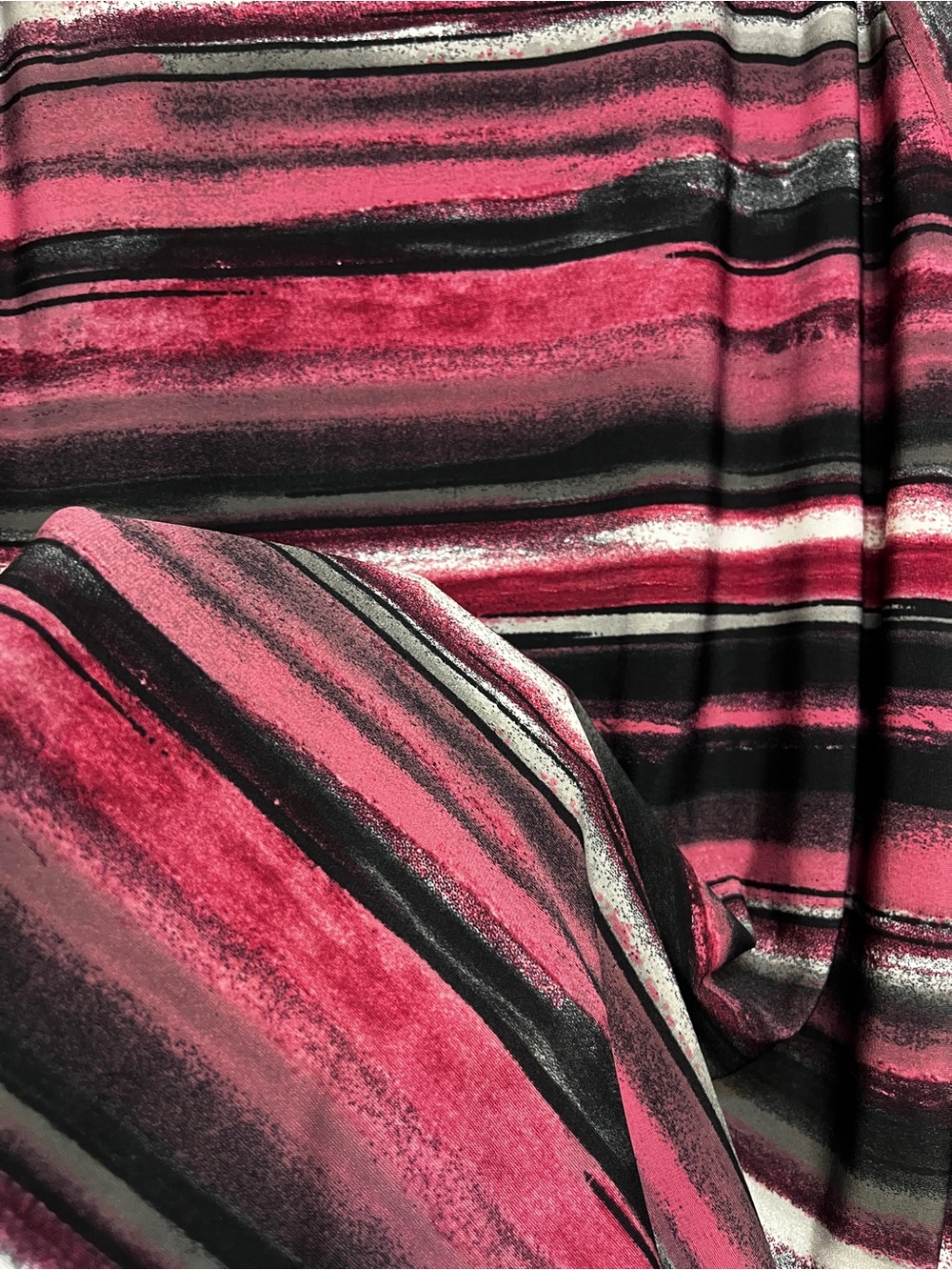 NWT Striped Pink & Black Layered Tank Top - size 3X, Oversized - Picture 4 of 8